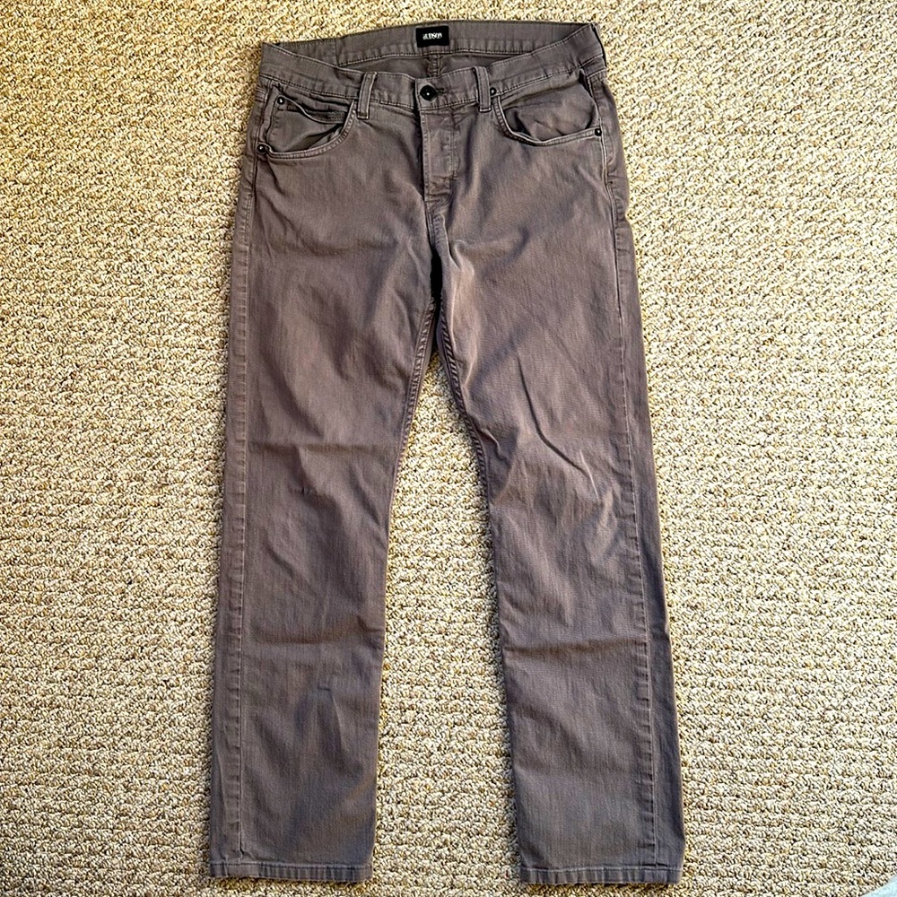 Hudson Byron Straight Jean - 34 - Grey / Purlle